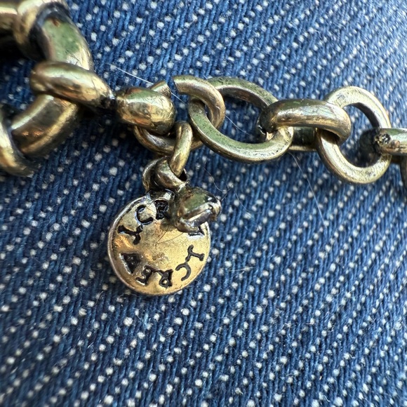 J Crew Brulee Necklace Aurora Borealis Rhinestones Sparkly Crystals Gold Tone - Picture 4 of 6